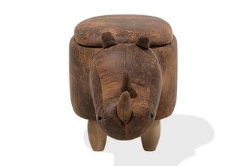 Rhino Sittpuff 60 cm - Brun - Möbler - Fåtölj & stolar - Pall & puff - Sittpuff