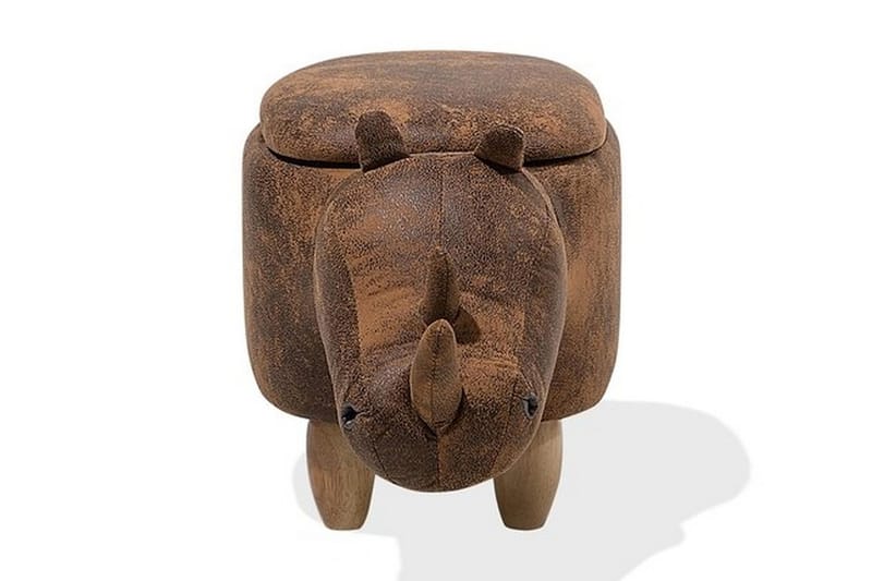 Rhino Sittpuff 60 cm - Brun - Möbler - Fåtölj & stolar - Pall & puff - Sittpuff