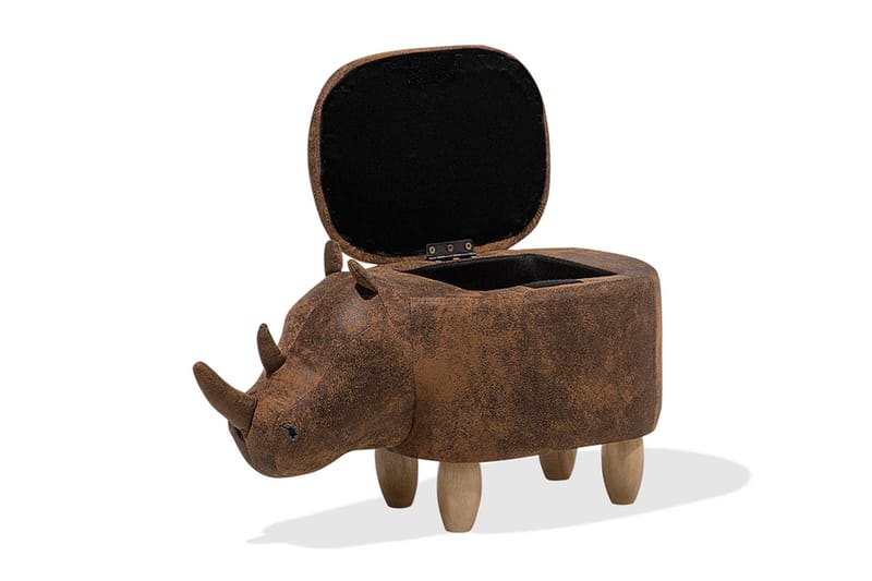 Rhino Sittpuff 60 cm - Brun - Möbler - Fåtölj & stolar - Pall & puff - Sittpuff