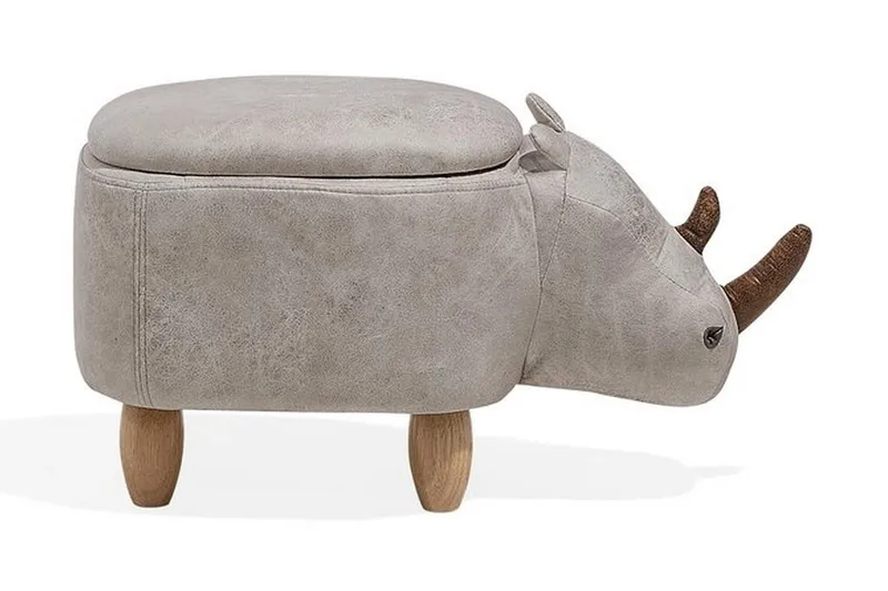 Rhino Sittpuff 60 cm - Grå - Möbler - Fåtölj & stolar - Pall & puff - Sittpuff