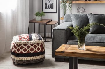 Sagar Sittpuff 48 cm - Flerfärgad - Möbler - Fåtölj & stolar - Pall & puff - Sittpuff