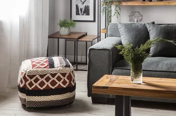 Sagar Sittpuff 48 cm - Flerfärgad - Möbler - Fåtölj & stolar - Pall & puff - Sittpuff