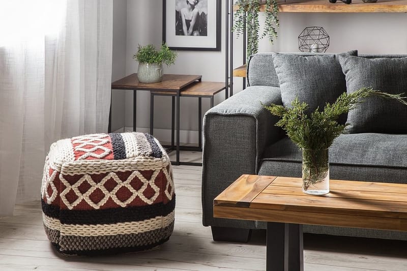 Sagar Sittpuff 48 cm - Flerfärgad - Möbler - Fåtölj & stolar - Pall & puff - Sittpuff