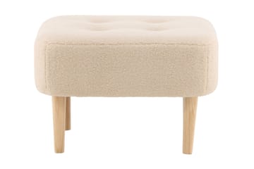 Salina Sittpuff med knappar - Vit - Möbler - Fåtölj & stolar - Pall & puff - Sittpuff