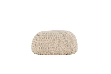 Sam Sittpuff - Beige - Möbler - Fåtölj & stolar - Pall & puff - Sittpuff