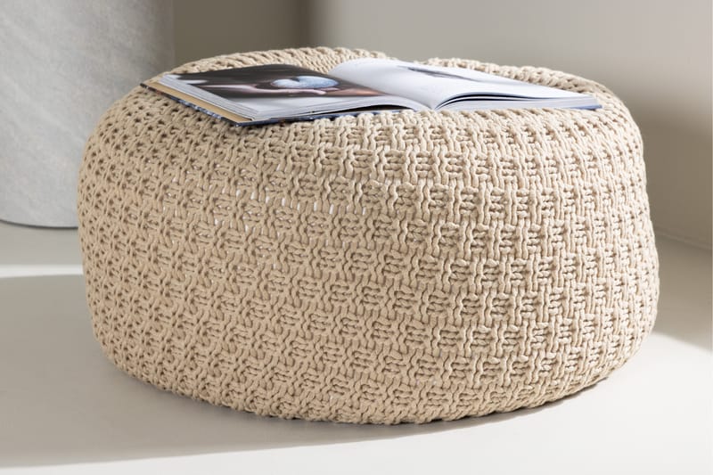 Sam Sittpuff - Beige - Möbler - Fåtölj & stolar - Pall & puff - Sittpuff