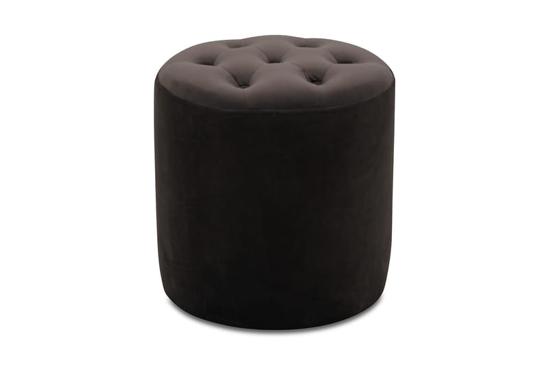 Sittpuff Sammet Zoe Grafitgrå - Mörkgrå - Sittpuff