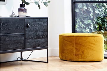 Serra Sittpuff Låg Rund - Ockra - Möbler - Fåtölj & stolar - Pall & puff - Sittpuff