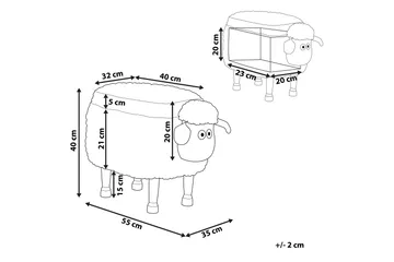 Sheep Sittpuff med Förvaring - Brun - Möbler - Fåtölj & stolar - Pall & puff - Sittpuff