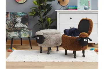 Sheep Sittpuff med Förvaring - Brun - Möbler - Fåtölj & stolar - Pall & puff - Sittpuff