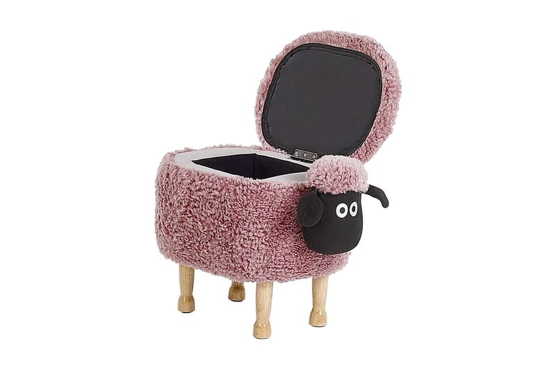 Sittpuff Ardiak med Förvaring - Rosa - Möbler - Fåtölj & stolar - Pall & puff - Sittpuff