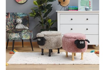 Sittpuff Ardiak med Förvaring - Rosa - Möbler - Fåtölj & stolar - Pall & puff - Sittpuff