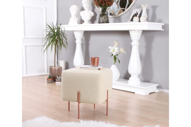 Sittpuff Armidale 40 cm - Beige - Möbler - Fåtölj & stolar - Pall & puff - Sittpuff