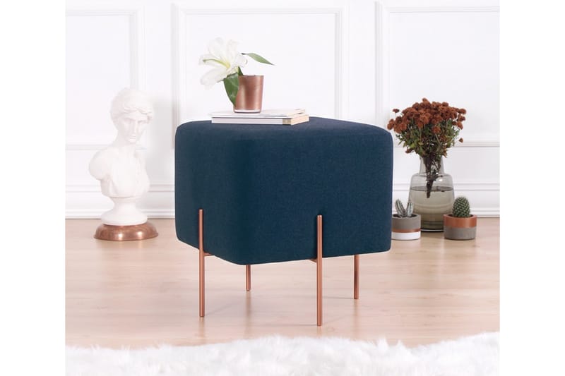 Sittpuff Armidale 40 cm - Blå - Möbler - Fåtölj & stolar - Pall & puff - Sittpuff