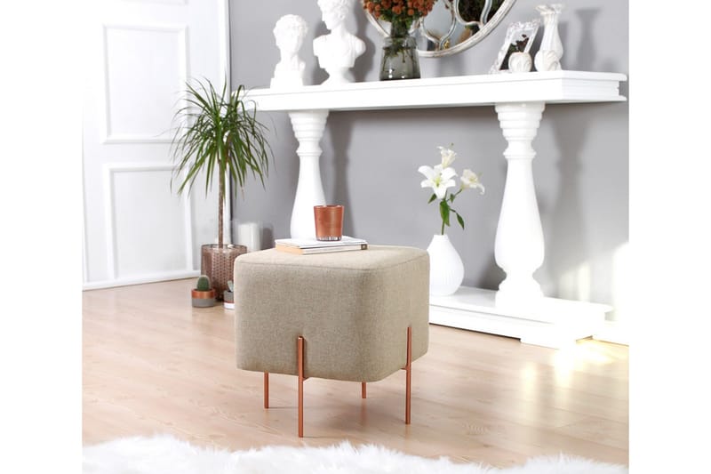 Sittpuff Armidale 40 cm - Brun - Möbler - Fåtölj & stolar - Pall & puff - Sittpuff