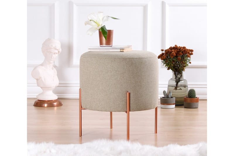 Sittpuff Armidale 40 cm - Brun - Möbler - Fåtölj & stolar - Pall & puff - Sittpuff