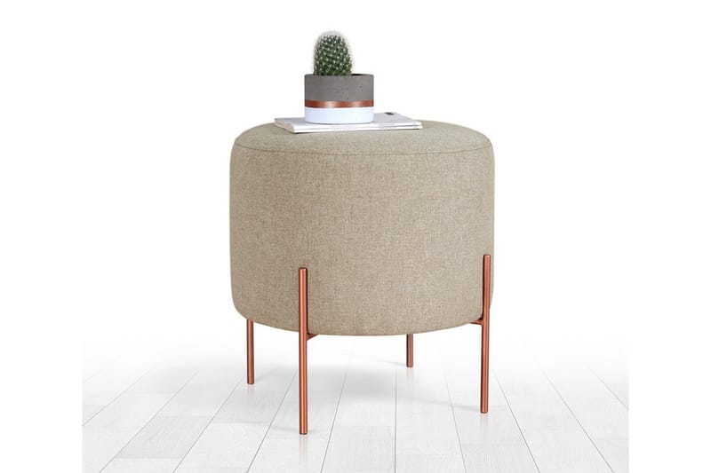 Sittpuff Armidale 40 cm - Brun - Möbler - Fåtölj & stolar - Pall & puff - Sittpuff