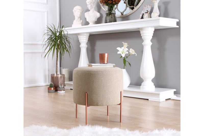 Sittpuff Armidale 40 cm - Brun - Möbler - Fåtölj & stolar - Pall & puff - Sittpuff