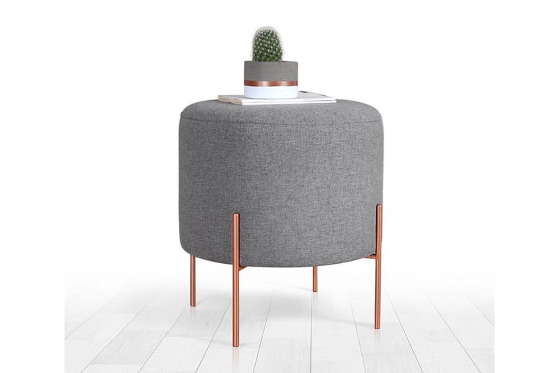 Sittpuff Armidale 40 cm - Grå - Möbler - Fåtölj & stolar - Pall & puff - Sittpuff