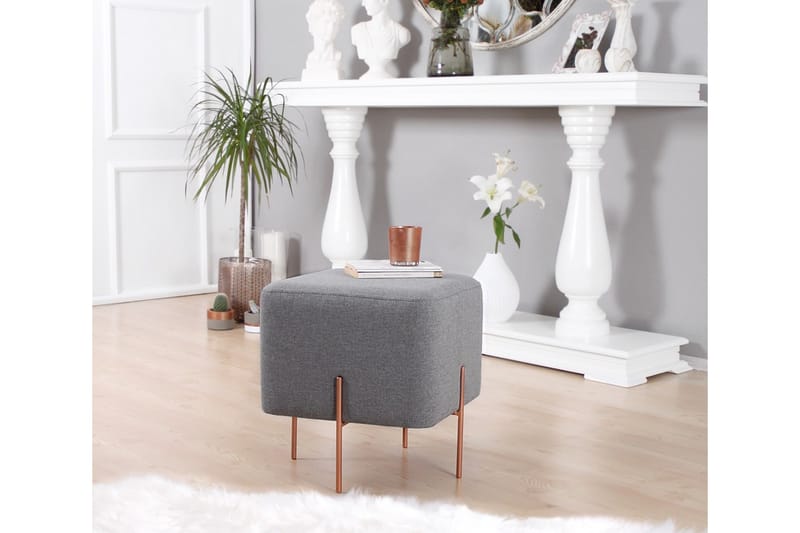 Sittpuff Armidale 40 cm - Grå - Möbler - Fåtölj & stolar - Pall & puff - Sittpuff