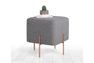 Sittpuff Armidale 40 cm - Grå - Möbler - Fåtölj & stolar - Pall & puff - Sittpuff
