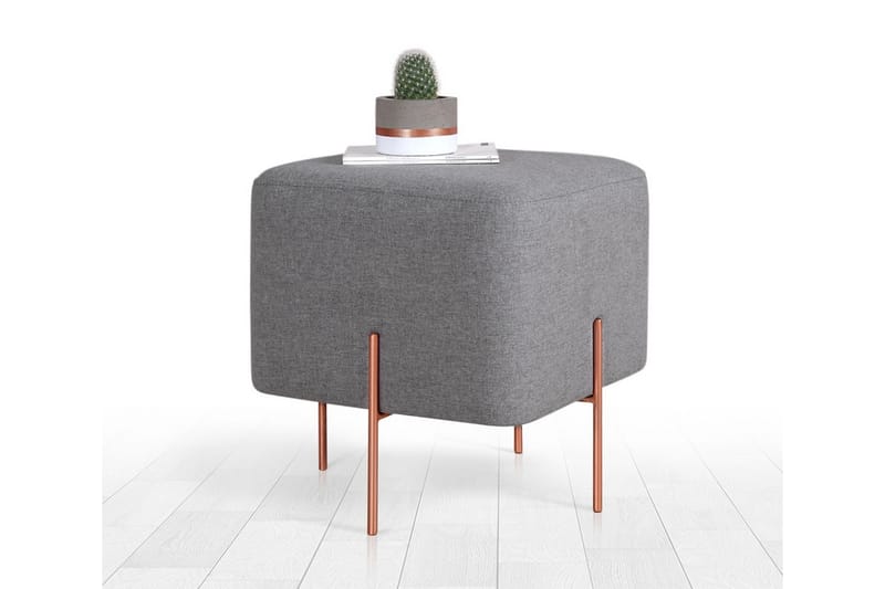 Sittpuff Armidale 40 cm - Grå - Möbler - Fåtölj & stolar - Pall & puff - Sittpuff