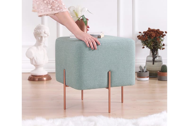 Sittpuff Armidale 40 cm - Havsgrön - Möbler - Fåtölj & stolar - Pall & puff - Sittpuff