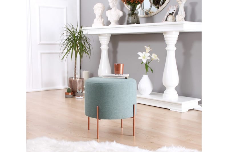 Sittpuff Armidale 40 cm - Havsgrön - Möbler - Fåtölj & stolar - Pall & puff - Sittpuff