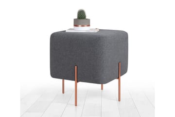 Sittpuff Armidale 40 cm - Mörkgrå - Möbler - Fåtölj & stolar - Pall & puff - Sittpuff