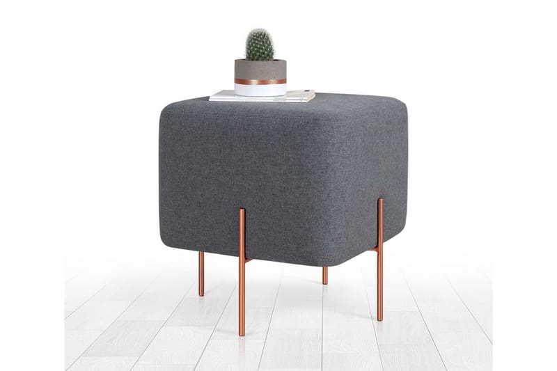 Sittpuff Armidale 40 cm - Mörkgrå - Möbler - Fåtölj & stolar - Pall & puff - Sittpuff