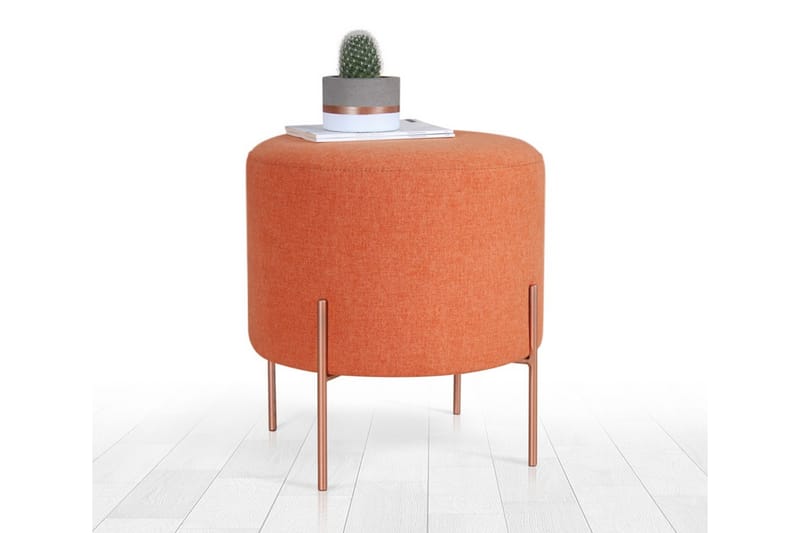Sittpuff Armidale 40 cm - Orange - Möbler - Fåtölj & stolar - Pall & puff - Sittpuff