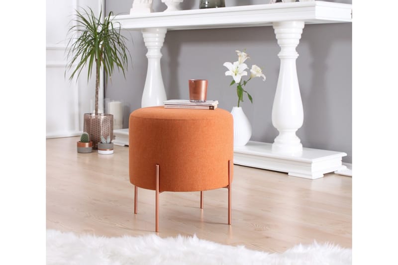 Sittpuff Armidale 40 cm - Orange - Möbler - Fåtölj & stolar - Pall & puff - Sittpuff