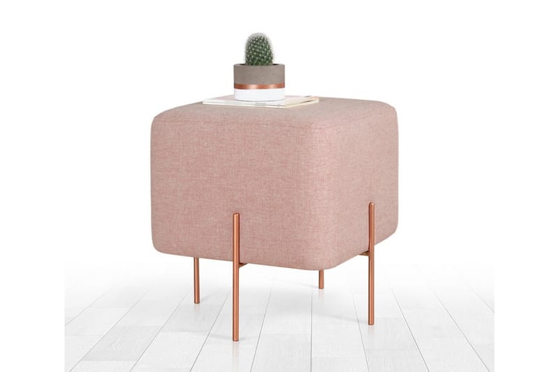 Sittpuff Armidale 40 cm - Rosa - Möbler - Fåtölj & stolar - Pall & puff - Sittpuff