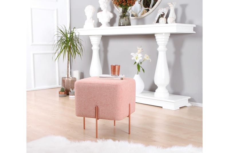 Sittpuff Armidale 40 cm - Rosa - Möbler - Fåtölj & stolar - Pall & puff - Sittpuff