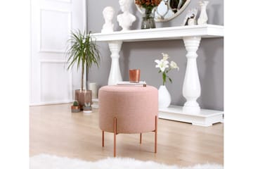 Sittpuff Armidale 40 cm - Rosa - Möbler - Fåtölj & stolar - Pall & puff - Sittpuff