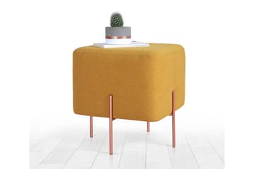 Sittpuff Armidale 40 cm - Senapsgul - Möbler - Fåtölj & stolar - Pall & puff - Sittpuff