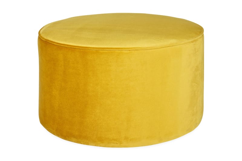 Sittpuff Asra Låg Rund - Ockra - Möbler - Fåtölj & stolar - Pall & puff - Sittpuff