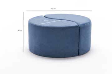 Sittpuff Auxois - Blå - Möbler - Fåtölj & stolar - Pall & puff - Sittpuff