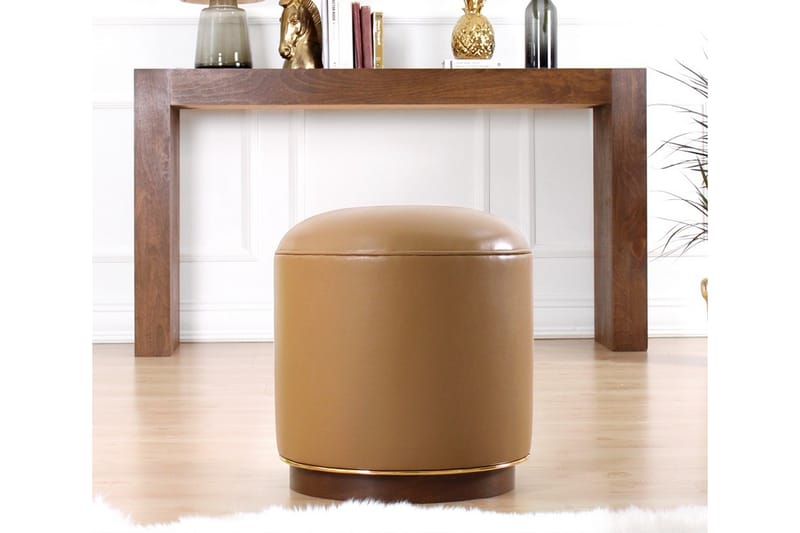 Sittpuff Chicopee 42 cm - Beige - Möbler - Fåtölj & stolar - Pall & puff - Sittpuff