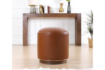 Sittpuff Chicopee 42 cm - Brun - Möbler - Fåtölj & stolar - Pall & puff - Sittpuff