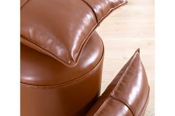 Sittpuff Chicopee 42 cm - Brun - Möbler - Fåtölj & stolar - Pall & puff - Sittpuff