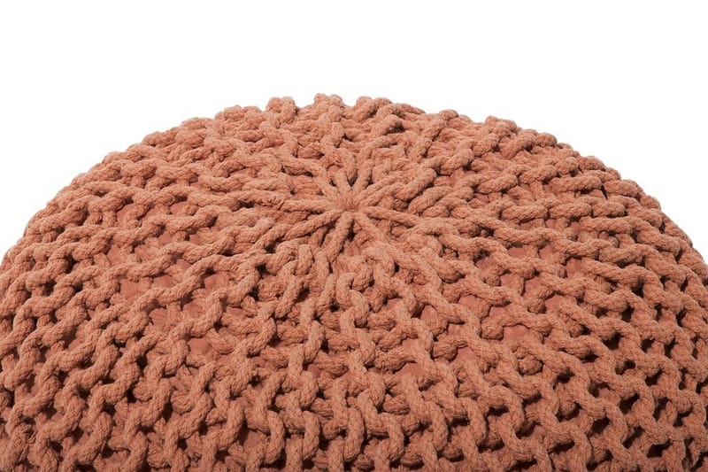 Sittpuff Conrad 50 cm - Brun - Möbler - Fåtölj & stolar - Pall & puff - Sittpuff