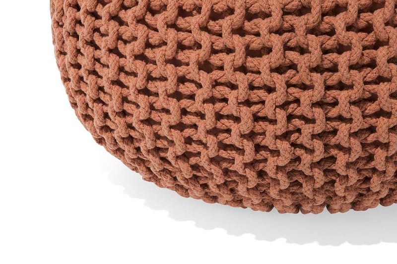 Sittpuff Conrad 50 cm - Brun - Möbler - Fåtölj & stolar - Pall & puff - Sittpuff