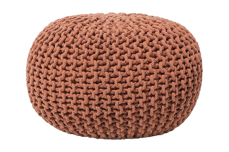 Sittpuff Conrad 50 cm - Brun - Möbler - Fåtölj & stolar - Pall & puff - Sittpuff