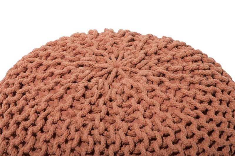 Sittpuff Conrad 50 cm - Brun - Möbler - Fåtölj & stolar - Pall & puff - Sittpuff