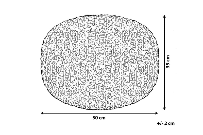 Sittpuff Conrad 50 cm - Grå - Möbler - Fåtölj & stolar - Pall & puff - Sittpuff