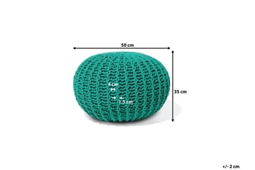 Sittpuff Conrad Ii 50 cm - Grön - Möbler - Fåtölj & stolar - Pall & puff - Sittpuff