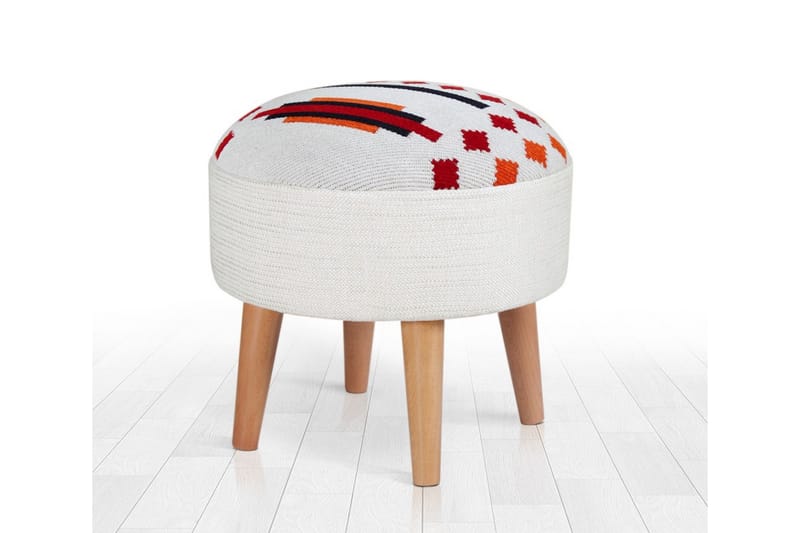 Sittpuff Coupeville 46 cm - Vit - Möbler - Fåtölj & stolar - Pall & puff - Sittpuff