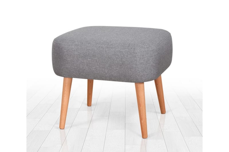 Sittpuff Eastchester 50 cm - Grå - Möbler - Fåtölj & stolar - Pall & puff - Sittpuff
