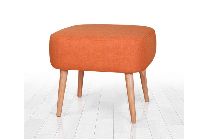 Sittpuff Eastchester 50 cm - Orange - Möbler - Fåtölj & stolar - Pall & puff - Sittpuff